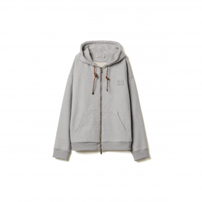 MIU MIU COTTON FLEECE SWEATSHIRT MJL023